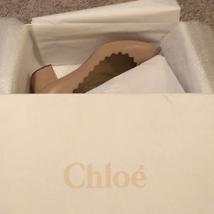 Chloe Scalloped Pink Tea 50mm Heels - Woman’s